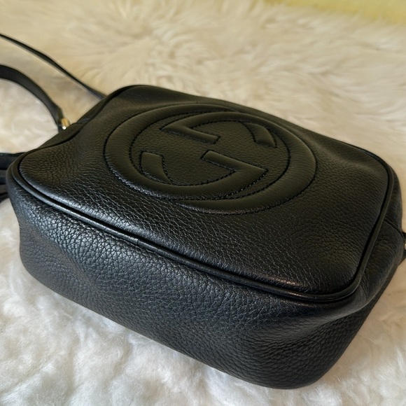 💯Authentic Gucci Soho Disco  Black Leather Crossbody Bag🍀 - Picture 14 of 17